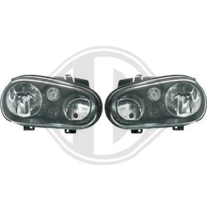 Coppia Set fari anteriori TUNING GOLF 4 IV 1997 2003 neri con fendinebbia - Afbeelding 1 van 1