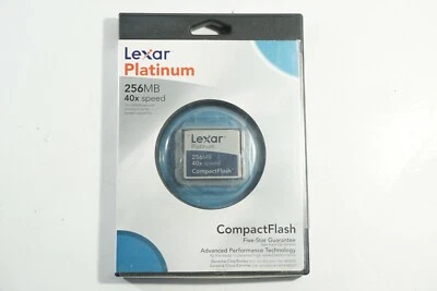 Lexar Platinum Compact Flash 256MB 40X Speed Memory Card, Free 2-3 Day Ship!!!  - Image 1 of 4