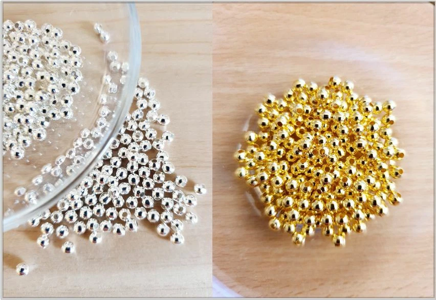 Zwischenperlen zur Schmuckherstellung Beads Metall Silber Gold Bronze Ø 4mm - Bild 1 von 1