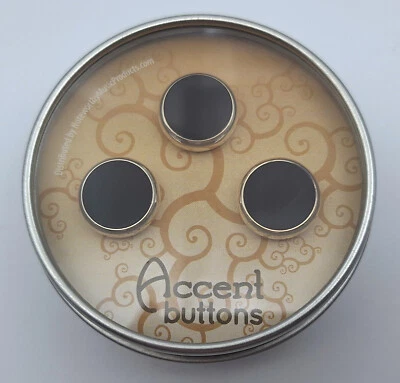 Botões personalizados Yamaha Xeno, trompete, "ônix preto" #AB24 - Imagem 1 de 4