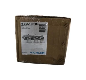 KICHLER Independence 24 in. 3-Light Chrome Traditional Bathroom Vanity Light - Picture 1 of 2