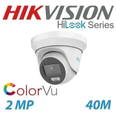 Cámara ColorVu 2MP 1080P HiLook de Hikvision CCTV 40m torreta IR THC-T229-M 2,8 mm
