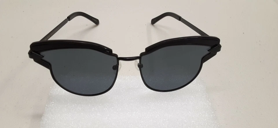 Karen Walker Sunglasses Superstars Felipe 1701412 Black Oversize Cateye Hc31