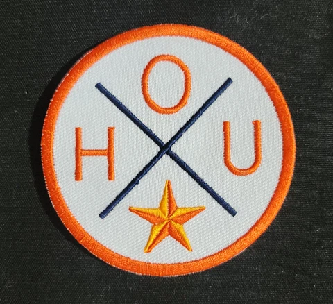 HOU Houston Patch Baseball Jersey or Jacket Patch Houston Astros - Easy Iron On Cover