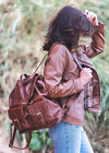Luxury Leather Ridgeback Large Backpack Premium Daysack Rucksack Women&#39;s Men&#39;s
