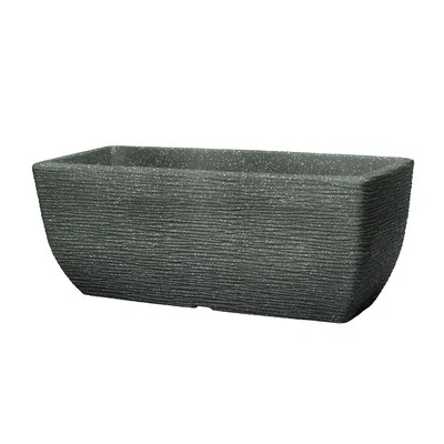 Stewart Garden Cotswold Trough Planter, Millstone Grey - 60cm