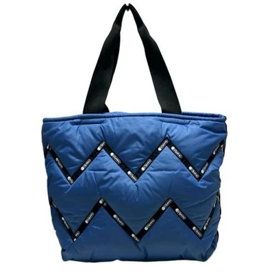 LESPORTSAC наплечная сумка зигзагообразный пухлый сумка с короткими ручками синий x черный x белый зигзаг пухлый - Изображение 1 из 4