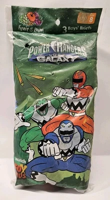 VTG 2000 Fruit Of Loom Saban's Power Rangers Lost Galaxy Boy Briefs Sz 8 - Image 1 of 4