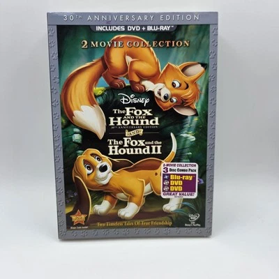 The Fox and the Hound & The Fox and the Hound 2 (Blu-ray/DVD, 2011) - Brand NEW - Image 1 of 4