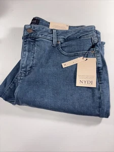 NYDJ Damen Marilyn Straight Jeans Farbe: Venice Blues Größe: 16 Neu! - Bild 1 von 3