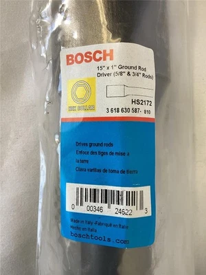 + BOSCH 15" x 1" varilla de tierra driver collar hexagonal HS2172 NUEVO Foto 1 de 4