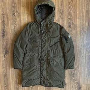 Authentic Moncler Augustin Giubbotto Down Parka Jacket Coat Men’s Size:2 Green - Picture 1 of 12
