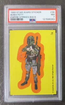 1980 Topps Star Wars Empire Strikes Back Pegatina #30 Boba Fett PSA 7 Foto 1 de 3