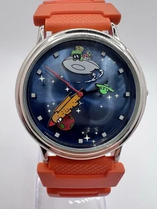 Rare Marvin The Martian Warners Bros Studio By Fossil Rotating 3D Rockets Watch - Picture 1 of 19