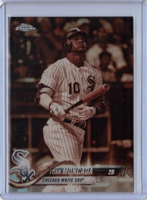2018 Topps Chrome Sepia Refractors Yoan Moncada #160 White Sox Red Sox Foto 1 de 2