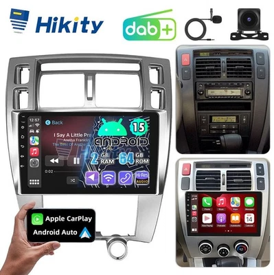 DAB+ Android15 CarPlay Radio Für Hyundai Tucson JM 2004-2010 2+64GB GPS NAVI BT - Bild 1 von 4