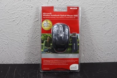 Microsoft Wireless Notebook Optical Mouse 3000  PC Windows Mac NEW  - Image 1 of 4