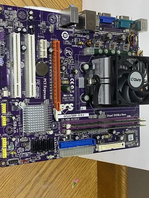 Motherboard -ECS GeForce7050M-M - 2.0 - motherboard - micro ATX - Socket AM2+  - Image 1 of 4