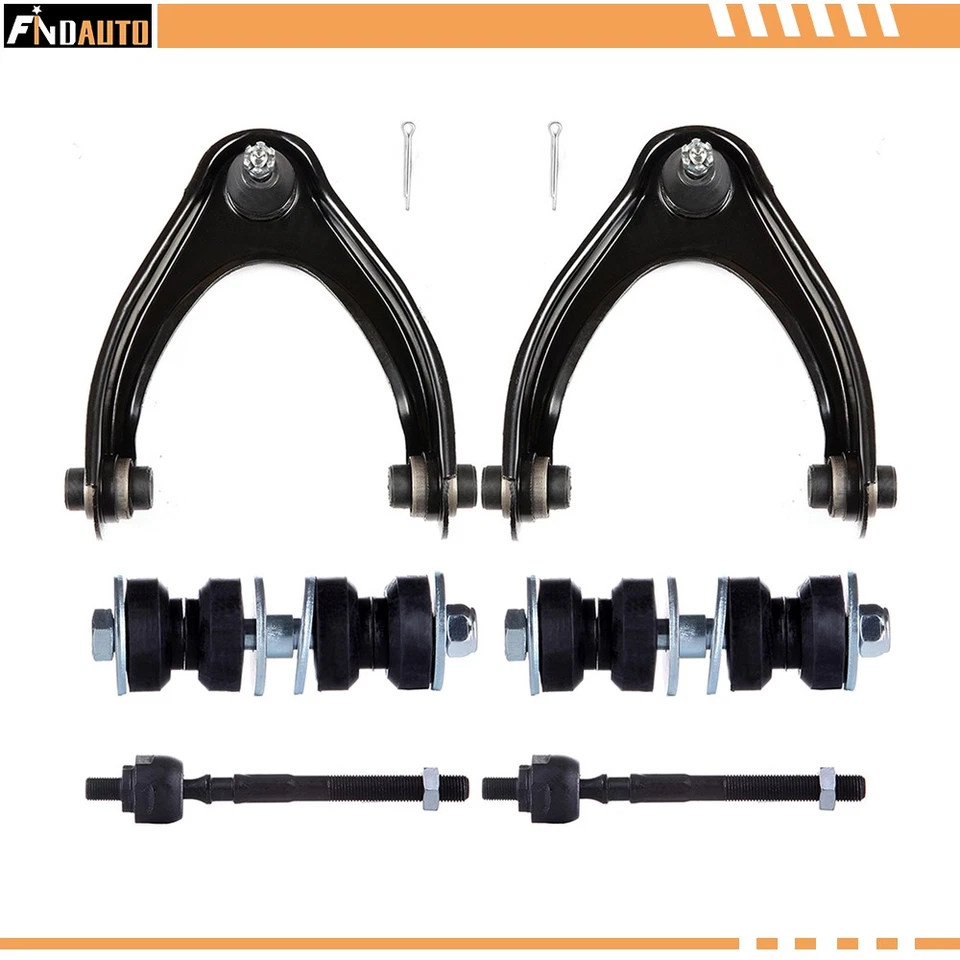 Barra estabilizadora de extremo de barra de amarre interior brazo de control superior delantero 6 piezas para Ford F-150 1990-1995 Foto 1 de 1