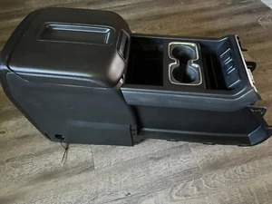 2014 2015 2016 2017 2018 CHEVY SILVERADO GMC SIERRA BLACK CENTER CONSOLE - Picture 1 of 16