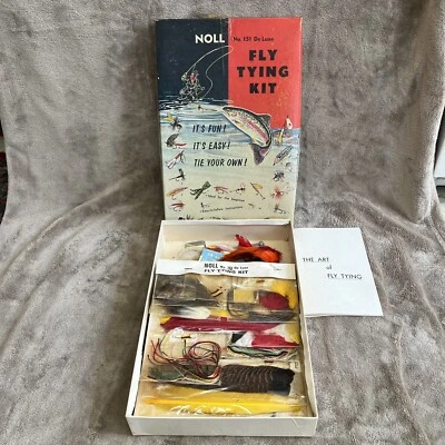Vintage Noll De Luxe No. Kit de atado de moscas 151 Plumsteadville, Pennsylvania Foto 1 de 4