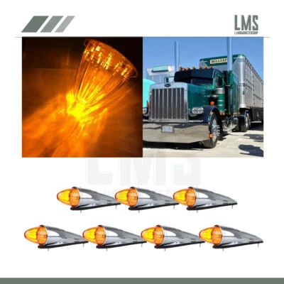 7X 10.25" ámbar 7 diodos bombillas LED techo cabina marcador luz de funcionamiento para súper trabajo Foto 1 de 4