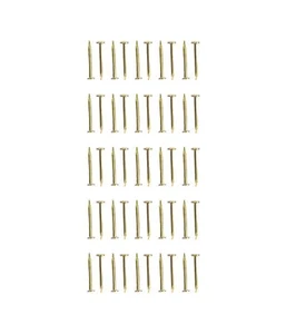 Dolls House 9mm Brass Pins Nails Pack of 50 Miniature 1:12 Scale DIY Hardware - Picture 1 of 8