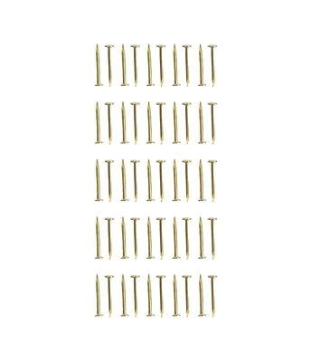 Bambole Casa 9mm Ottone Spilli Chiodini Confezione Di 50 Miniatura 1:12 Fai - Immagine 1 di 4