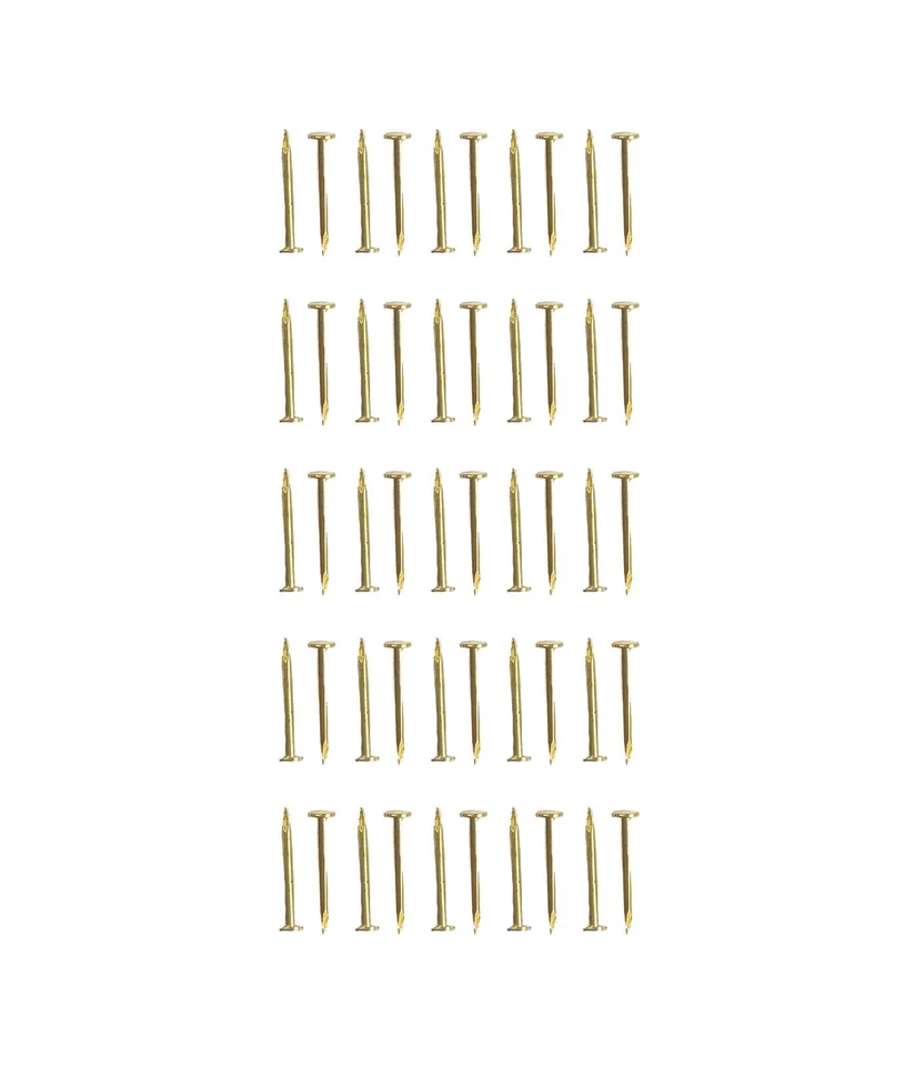 Bambole Casa 9mm Ottone Spilli Chiodini Confezione Di 50 Miniatura 1:12 Fai - Immagine 1 di 4