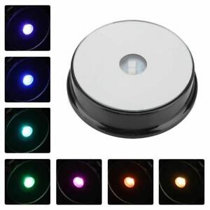 7 Colour LED Light Base Stand Holder Multi Colour For Crystal Ornament Display