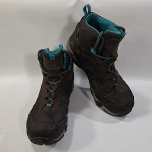 Size 8.5 eu 39 womens Kathmandu Mornington NGX lace up hiking boots grey teal - Picture 1 of 5