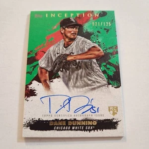 Autógrafo Topps Inception Dane Dunning RC 2023 verde automático 21/125 (S2) - Imagen 1 de 2
