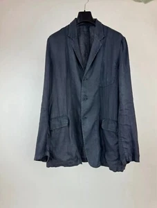 Archive YOHJI YAMAMOTO Linen Blazer Jacket Three Button Mens size 5/3XL - Picture 1 of 7