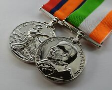 King and Queen's South Africa War Medals. Victoria, Edward VII, Boer War. Silver