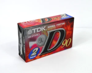 2er Pack TDK Audio Kassette D90 - 90 Minuten Cassette IEC1 Type1 Tonträger 8674 - Bild 1 von 5