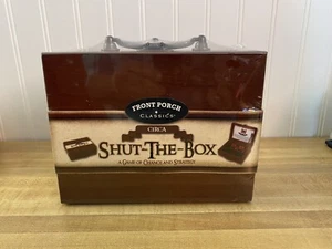 Front Porch Classics Circa Shut-the-Box, Wooden 9 Number Dice Game with Case New - Picture 1 of 8