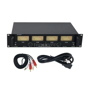 MK-4D 2U 4 VU Medidor Pantalla Audio VU Medidor Medidor de Nivel para Amplificador de Audio 15W - Imagen 1 de 8