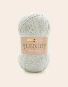 Sirdar Hayfield BONUS ARAN Con Lana Hilo Para Tejer 400g - 813 Gris Croft - Imagen 1 de 1