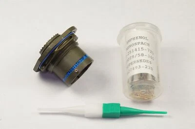 MS27468T15B35P Amphenol Jam Nut Receptacle w/ Contacts 37 Pos Male 15 Shell NOS - Image 1 of 4