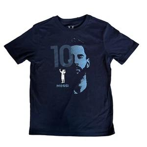 Messi Navy Blue Face Boys Tee. Sizes Sm (6/7), Md (8) & Lg (10/12). Brand New! - Picture 1 of 2