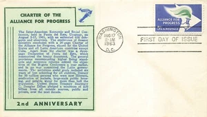 1234 5c ALLIANCE FOR PROGRESS - Von Ohlen cachet a - Picture 1 of 1