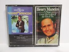 Henry Mancini Set Lot of 2 Audio Cassette Tapes Many Moods Favorites 60s 70s