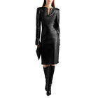 Women Designer party wear Ladies Dress Stylish Black Genuine Lambskin Leather