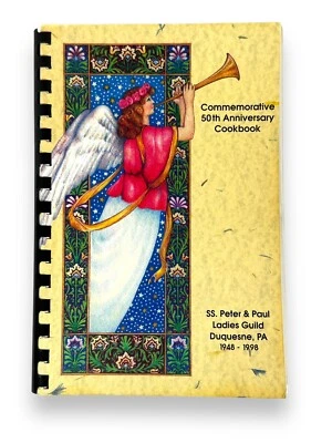 1998 Saint Peter & Paul Duquesne, PA 50th Cookbook Spiral Church Recipe Book - Image 1 of 4