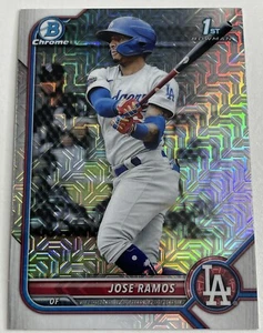 Jose Ramos 2022 Bowman Chrome 1st MOJO #BCP-129 Los Angeles Dodgers Prospect - Imagen 1 de 2