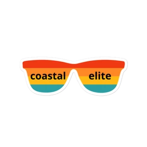 coastal elite sunglasses / laptop decal / sunglasses / california / sunset - Picture 1 of 3