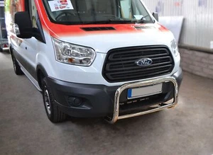 Bull Bar A Bar Low For Ford Transit MK8 2014 - 2021 Van Front Stainless Guard - Picture 1 of 9