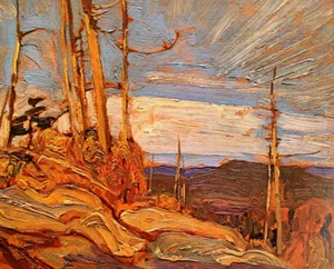 J.E.H MacDonald Algoma Hills Landscape Art Print Book Plate 29 - Picture 1 of 3