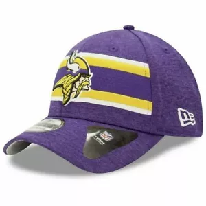 CAPPELLO NUOVO CON ETICHETTE NEW ERA Minnesota Vikings 39Thirty *PLAYOFF* FLEX FIT ON FIELD M/L - Foto 1 di 2