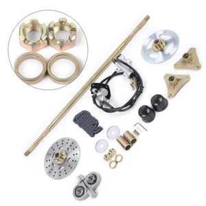 Rear Axles Axle Live Hub kit+Brake assembly+T8F Chain for mini bike ATV Go kart - Bild 1 von 9